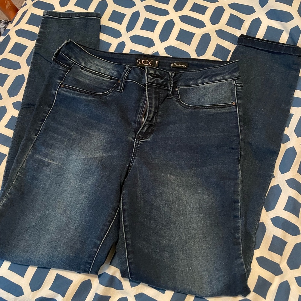 Suede brand leggings sz30